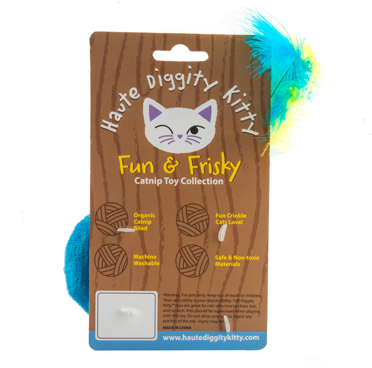 Haute Diggity Kitty Catnip Infused Champagne and Caviar Plush Set of 2