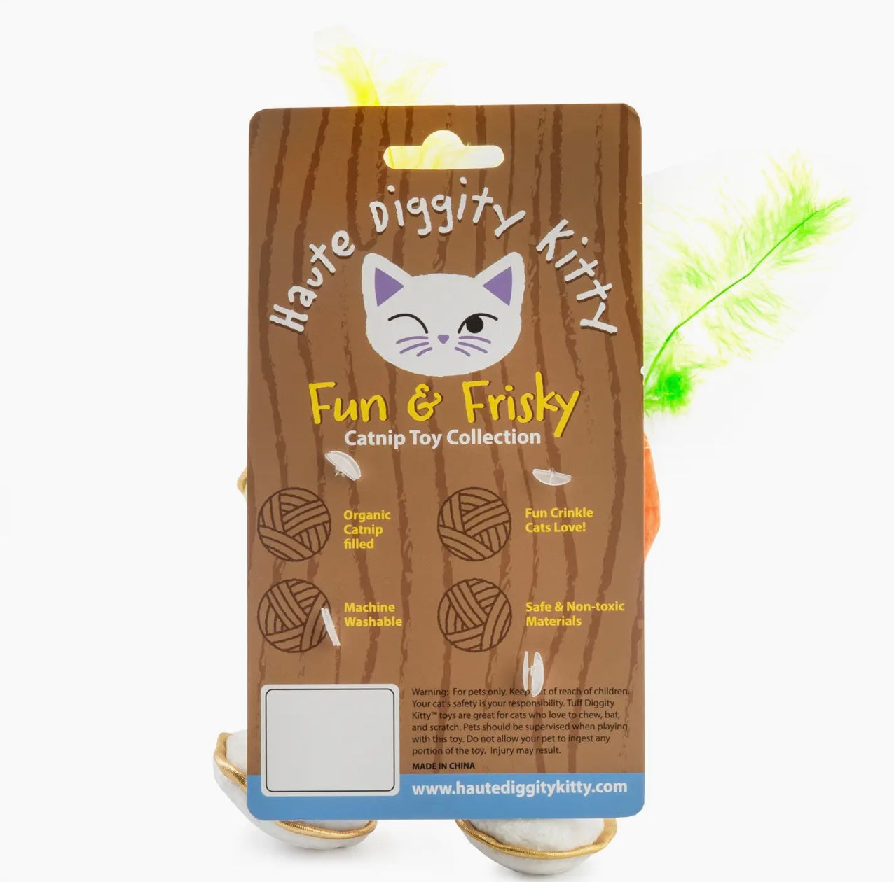 Haute Diggity Kitty Catnip Infused Cocktail Plush Set of 2