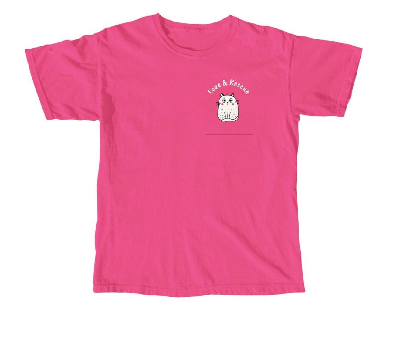 Comfort Colors Love of Your Life T-Shirt in Neon Pink