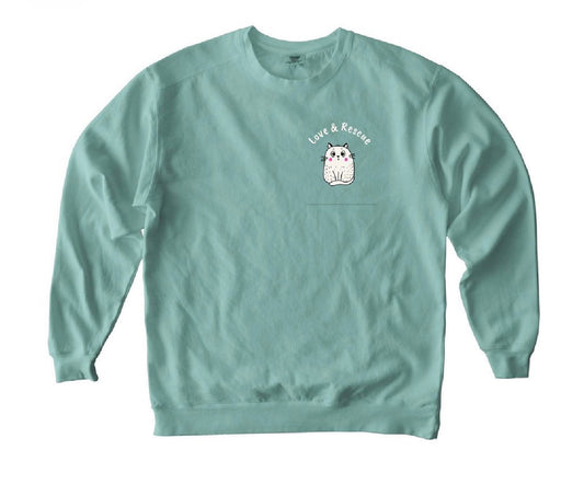 PRE-ORDER Comfort Colors Crewneck Sweatshirt in Seafoam